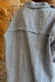 Sundaze Cheesecloth Chalk Stripe Boyfriend Shirt Denim